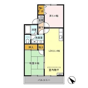 ラ・フランセ　弐番館203号室 間取