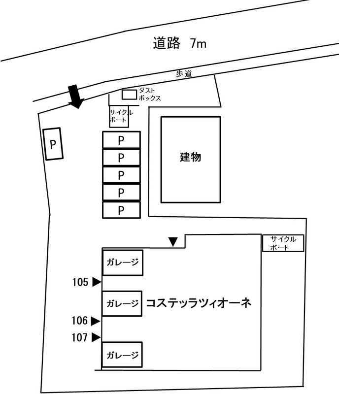 コステッラツィオーネ1階 部屋その他