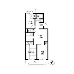 コートビレッジ辻堂307号室 間取