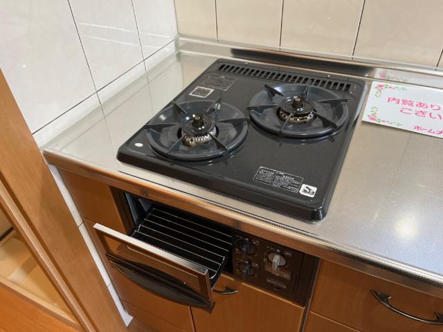 フェニックス グリル付き二口コンロ