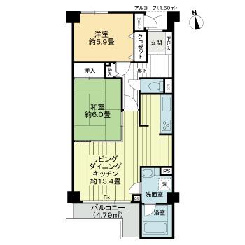 ライオンズマンション鎌倉七里ガ浜海岸3階 間取