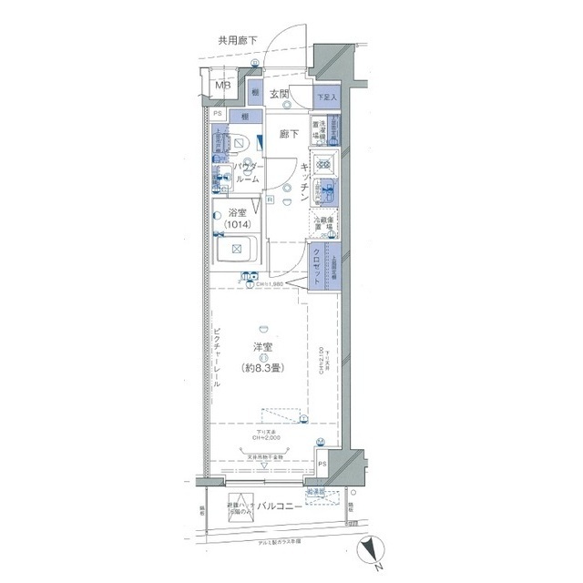ＴＨＥ　ＰＲＥＭＩＵＭ　ＳＵＩＴＥ中野鷺宮5階 間取