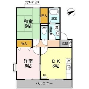 アヴァンティコート　A205号室 間取
