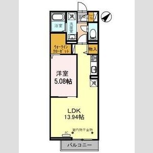 グランチェスタ浦和美園306号室 間取