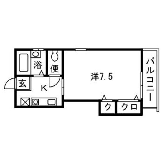 シージョイⅡ101号室 間取