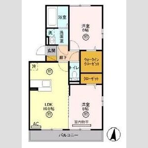 Symphony　A301号室 間取