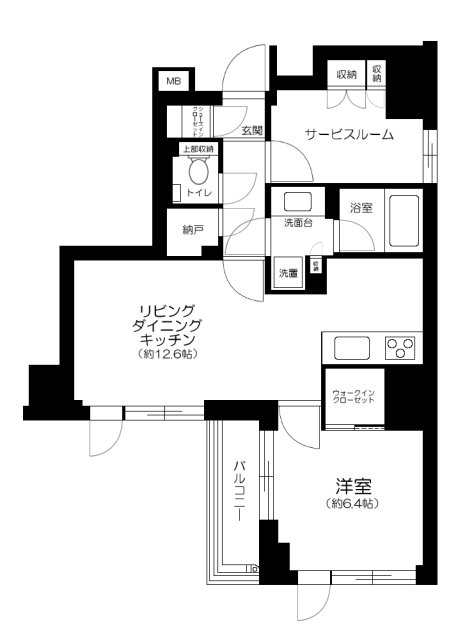 ピアース銀座レジデンス9階 間取
