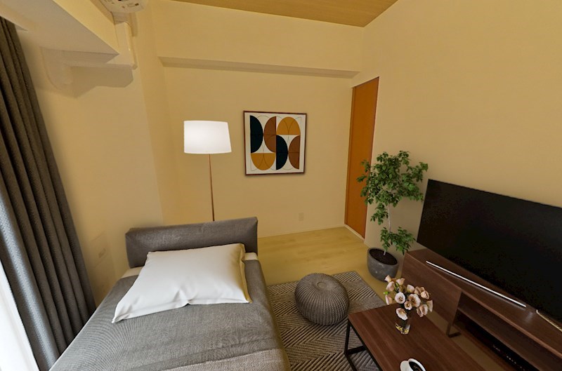 レジディア浅草橋2階 リビング　※これはVR画像です。