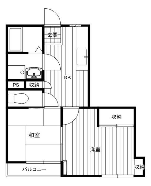 ファミーラシオン202号室 間取