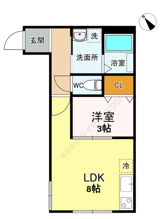 Ｆｌａｔ八千代村上0203号室 間取