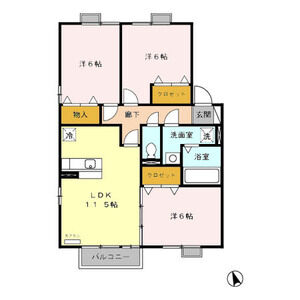 ガーデンコート飯倉台　B202号室 間取