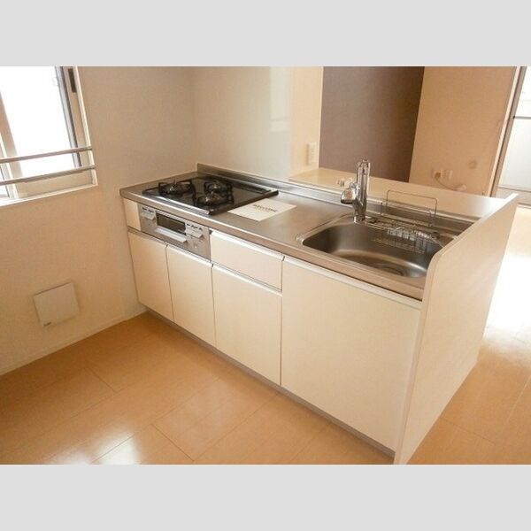 ソレイユ ♪システムキッチン(3口ガスコンログリル付)♪