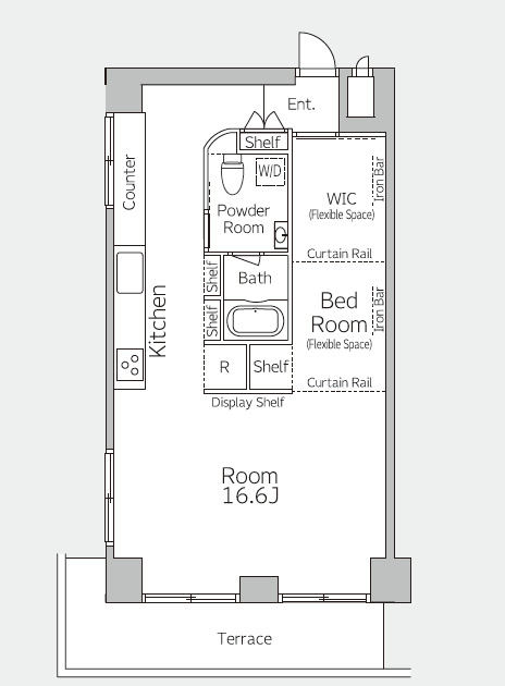 PATH駒込107号室 間取