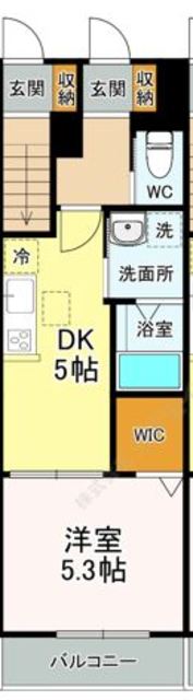 ルミエール・エタンセルｓｅｐｔ0103号室 1DKタイプ