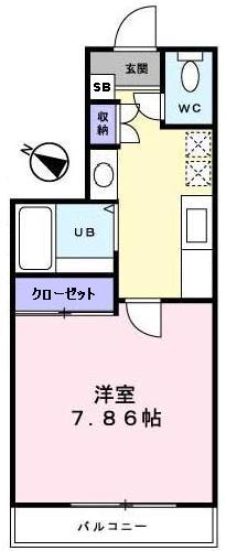 メイプル・ガーデン0106号室 間取
