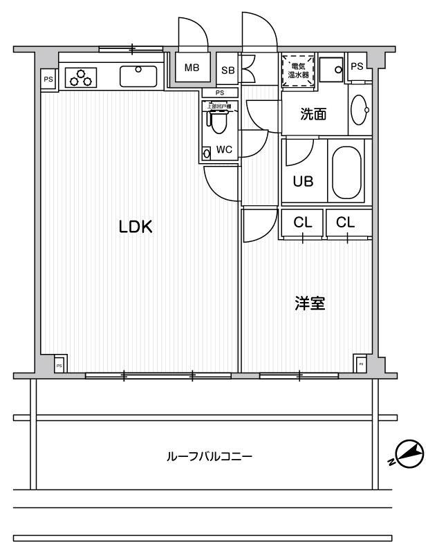 六本木デュープレックスエムズ6階 間取り図