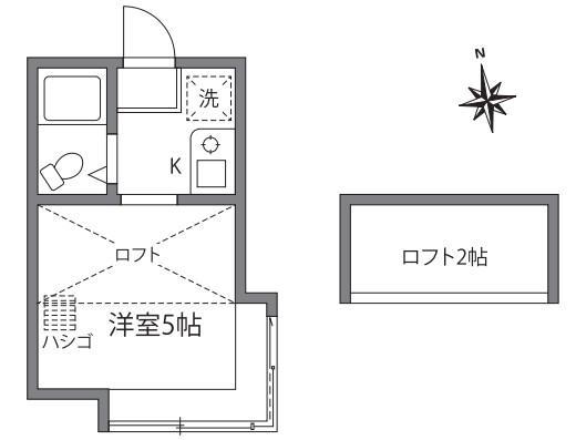 メゾン喜多見1階 間取り図