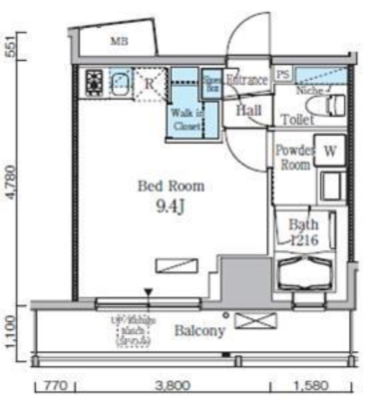 レジディア九段下Ⅱ5階 間取