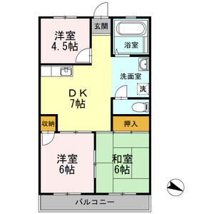 メゾン細田312号室 間取