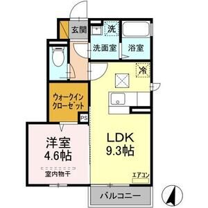 コルテ101号室 間取