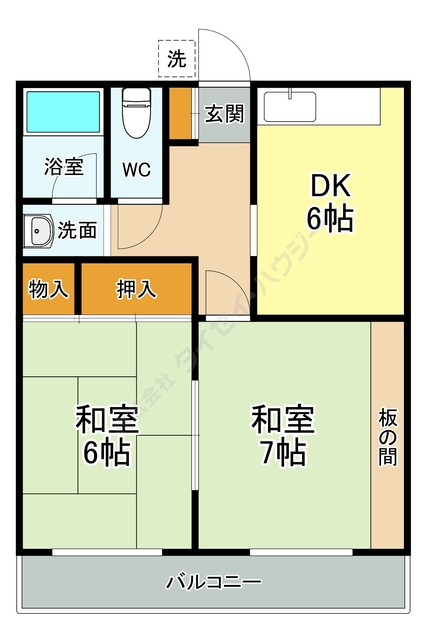 センテレオ0205号室 間取