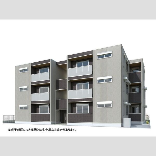 セレスティア南花畑Ⅴ202号室 ※完成予想図につき、実物とは多少異なる場合があります。