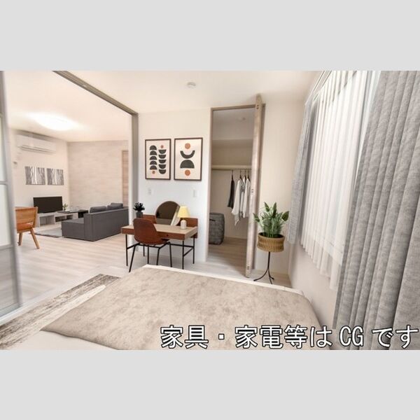 セジュール萩畠102号室 洋室(家具配置イメージ)