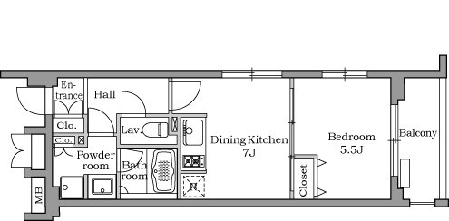 レジディア千鳥町4階 間取り
