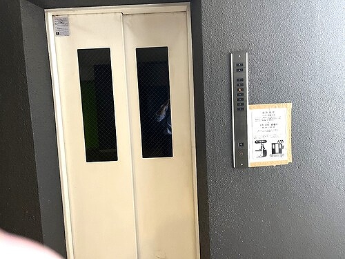 テレパレス船橋三咲Ａ棟2階 エレベーター　※前回募集時2023年6月撮影
