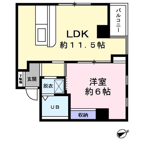 ジュネス荻窪0201号室 間取り図