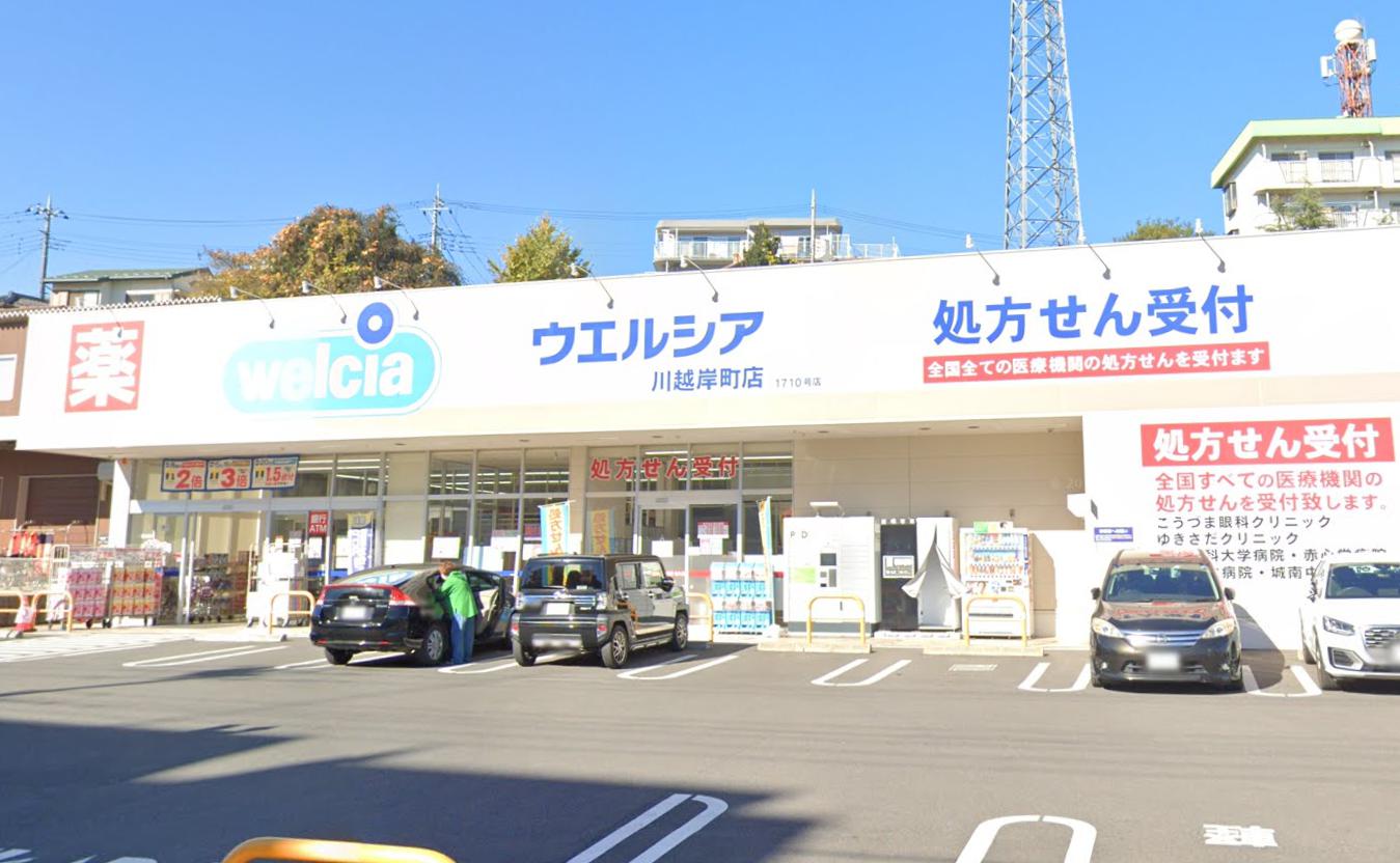 東武東上線 新河岸駅 地上3階建 戸建 【ドラッグストア】ウエルシア川越岸町店まで695ｍ
