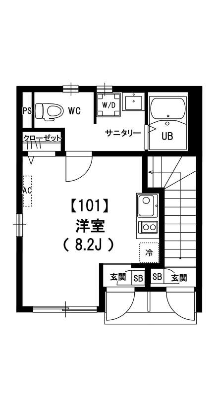 リブリ・たんぽぽ1階 間取