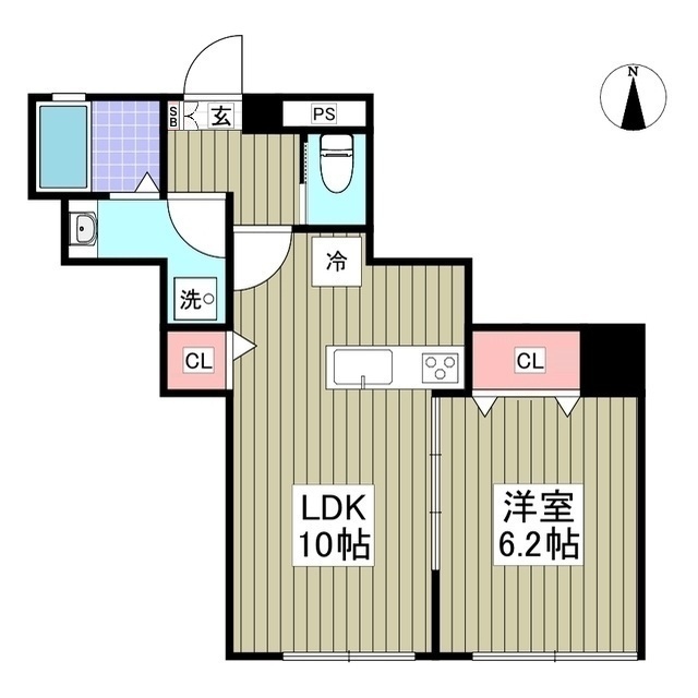 ファミール希望ヶ丘302号室 間取