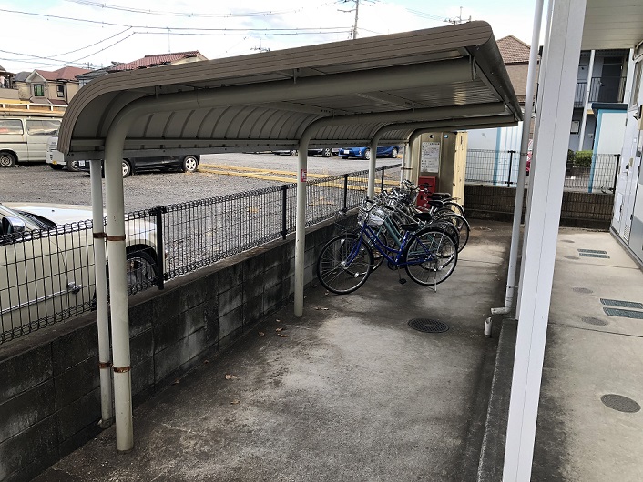 レオパレス太陽202号室 駐輪場