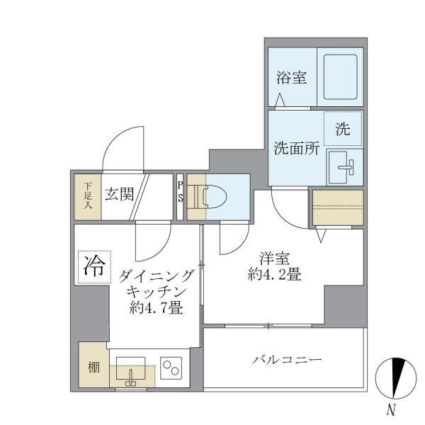シティフォレスト森下5階 間取