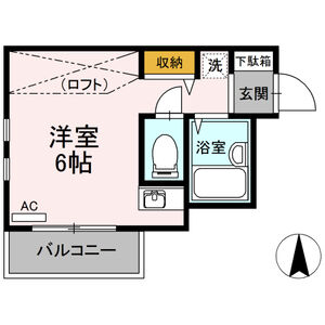メゾンファインⅢ203号室 間取