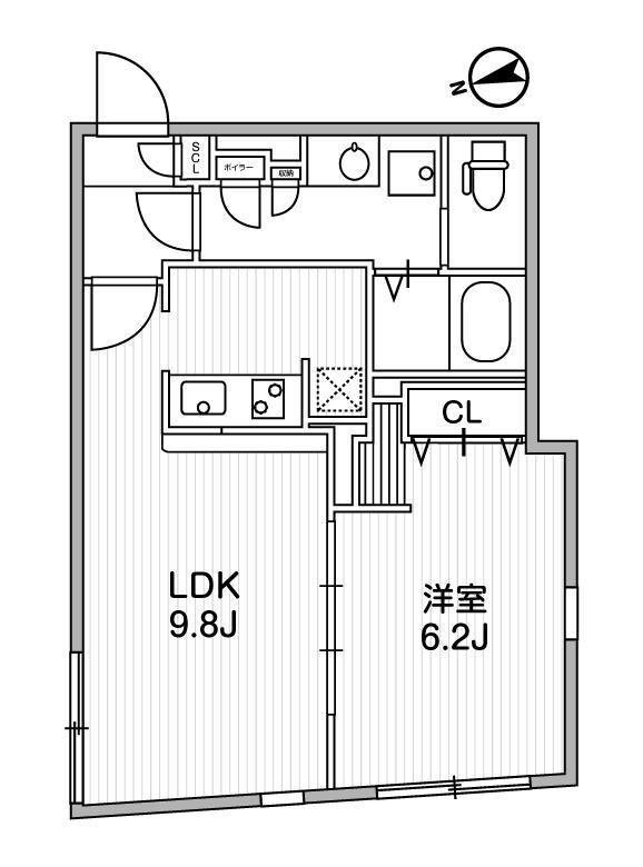 quador世田谷芦花公園3階 間取り図