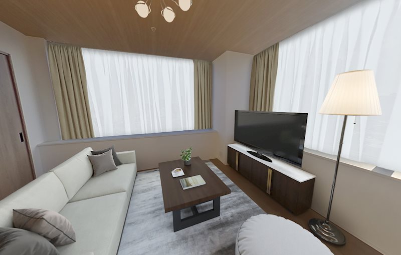 レジディアタワー上池袋（タワー棟）12階 リビング　※これはVR画像です。