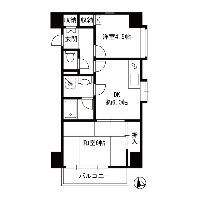 ハイツG-ONE504号室 間取