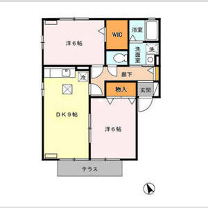 セーラム小仙波101号室 間取