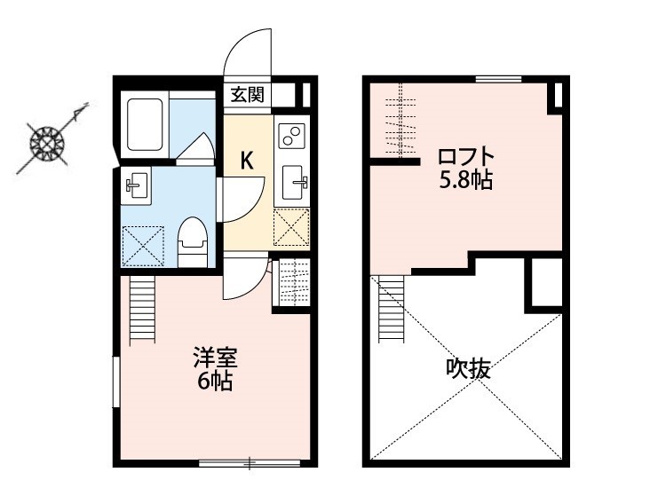 ＡＸＩＳ　ＴＡＣＨＩＫＡＷＡ1階 間取