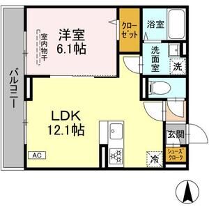 D Paina 鴨居301号室 間取