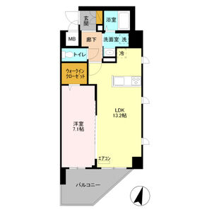 グランヴレーユ201号室 間取