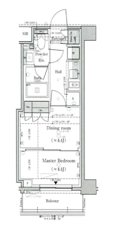 パークリュクス蒲田一丁目5階 間取