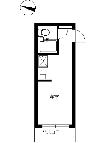 スカイコート後楽園201号室 間取