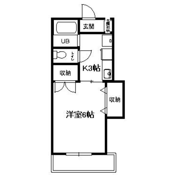 パインウェイブ104号室 間取