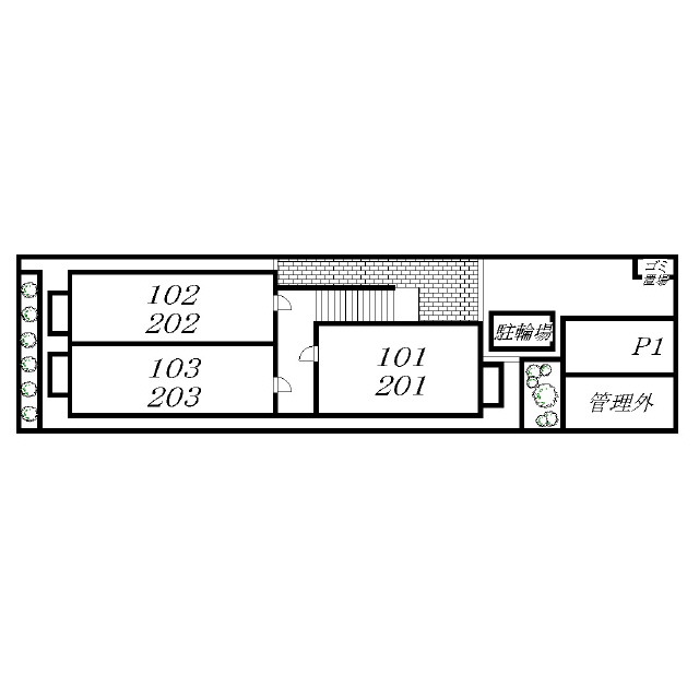 アムール エフ 弐番館 外観