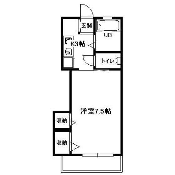 エタニティ205号室 間取
