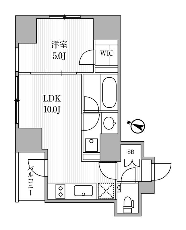 ディームス大手町ノース12階 間取り図