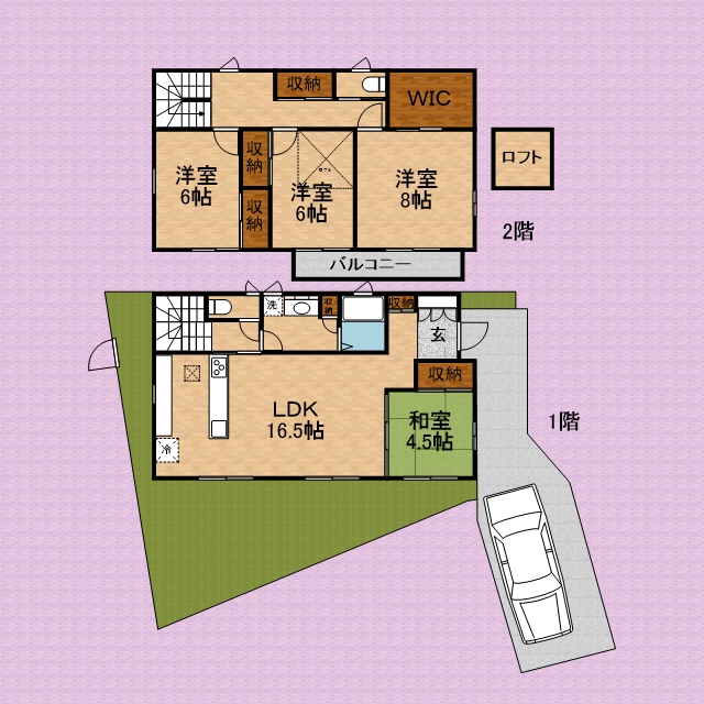 ミライテラスふじみ野上野台 間取